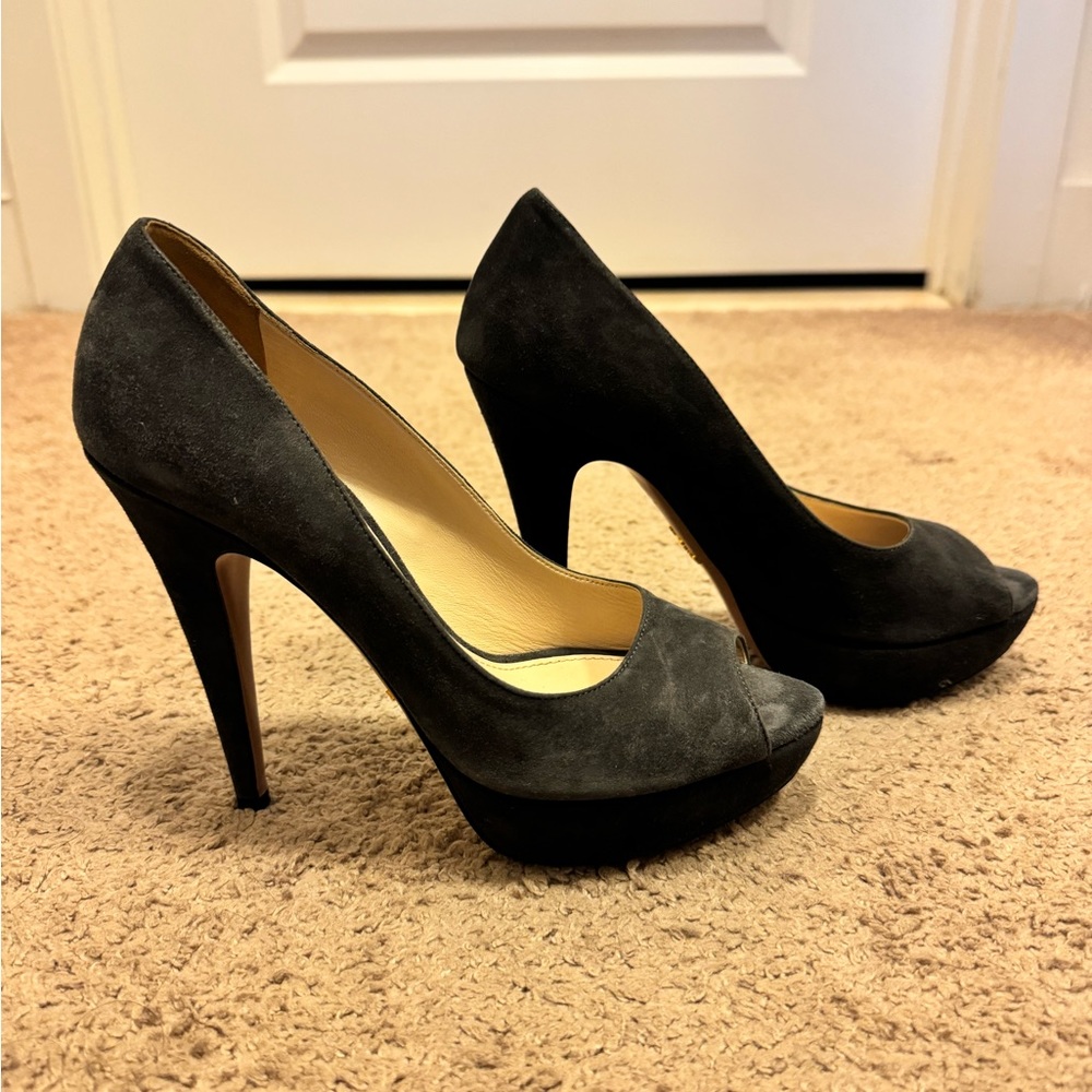 Prada Suede Pumps Size 8.5